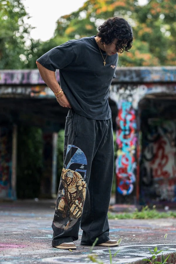 AOT x YLA Baggy Joggers #2128