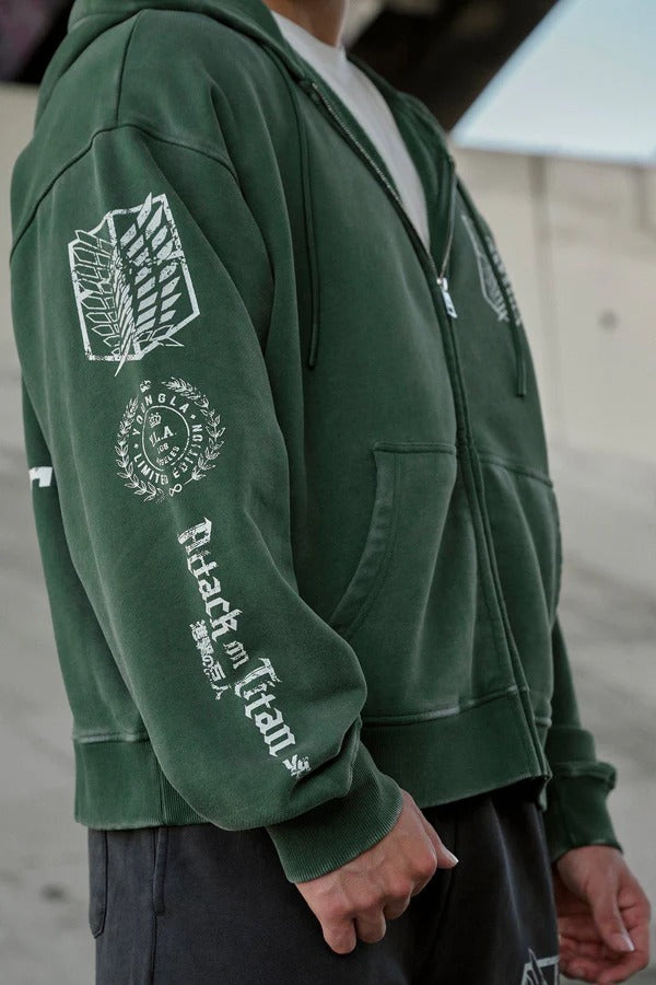 AOT x YLA Zip-Up Hoodies #5138