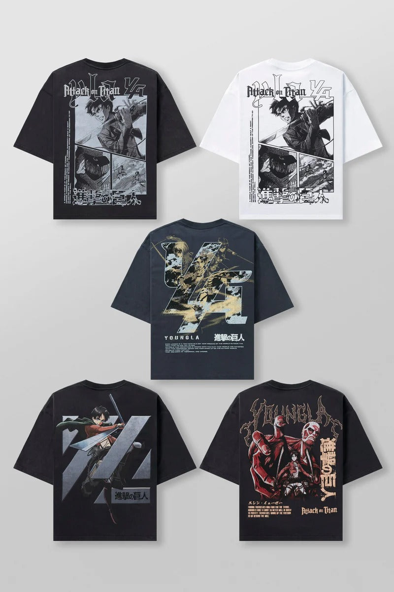 AOT x YLA Cropped Tees #4186